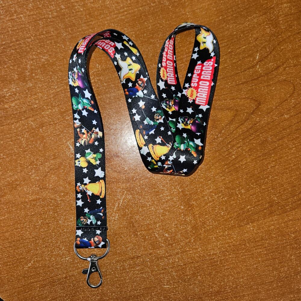 Super Mario Bros Lanyard The Whole Squad Under the Stars